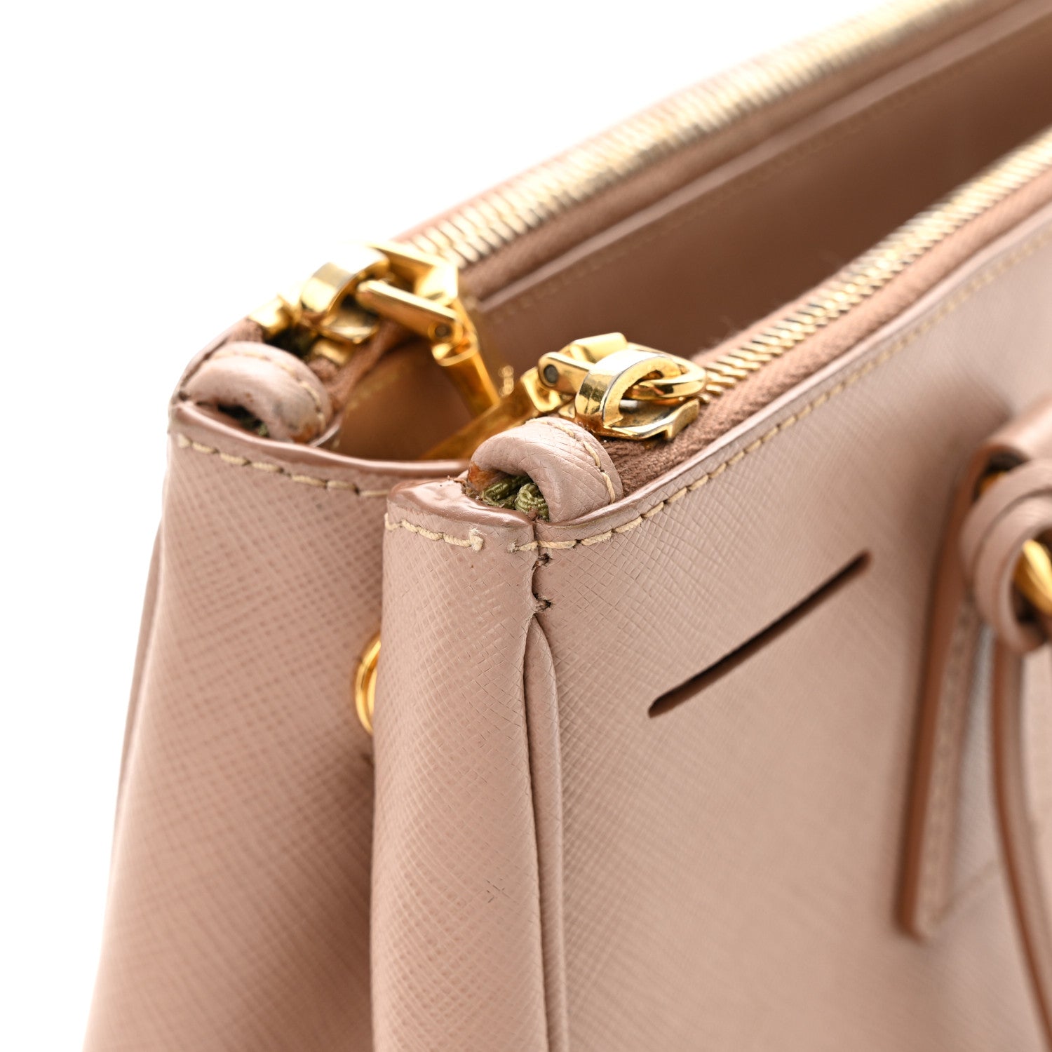 Prada Saffiano Lux Small Galleria Double Zip Tote Cammeo 10 of 10