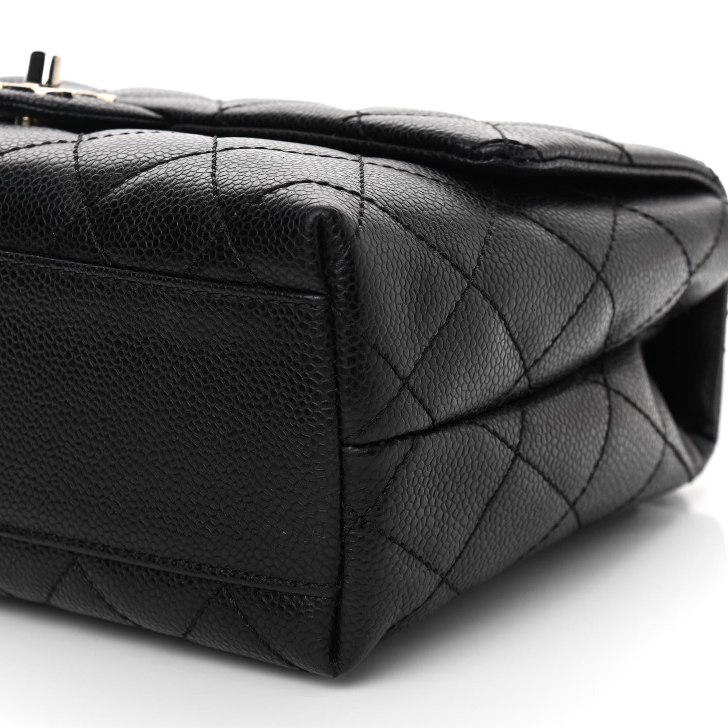 Chanel Caviar Quilted Medium Kelly Flap Bag Black 10 of 11