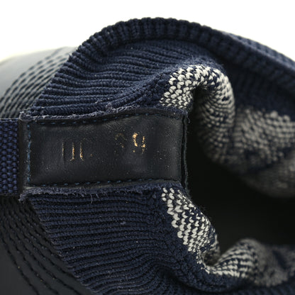 Christian Dior Technical Knit Calfskin Oblique Womens Walk'n Dior Mid Top Sneakers 39 Deep Blue 8 of 8