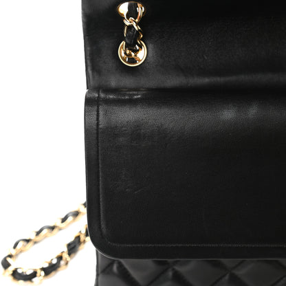 Chanel Lambskin Quilted Jumbo Double Flap Black 15 of 18