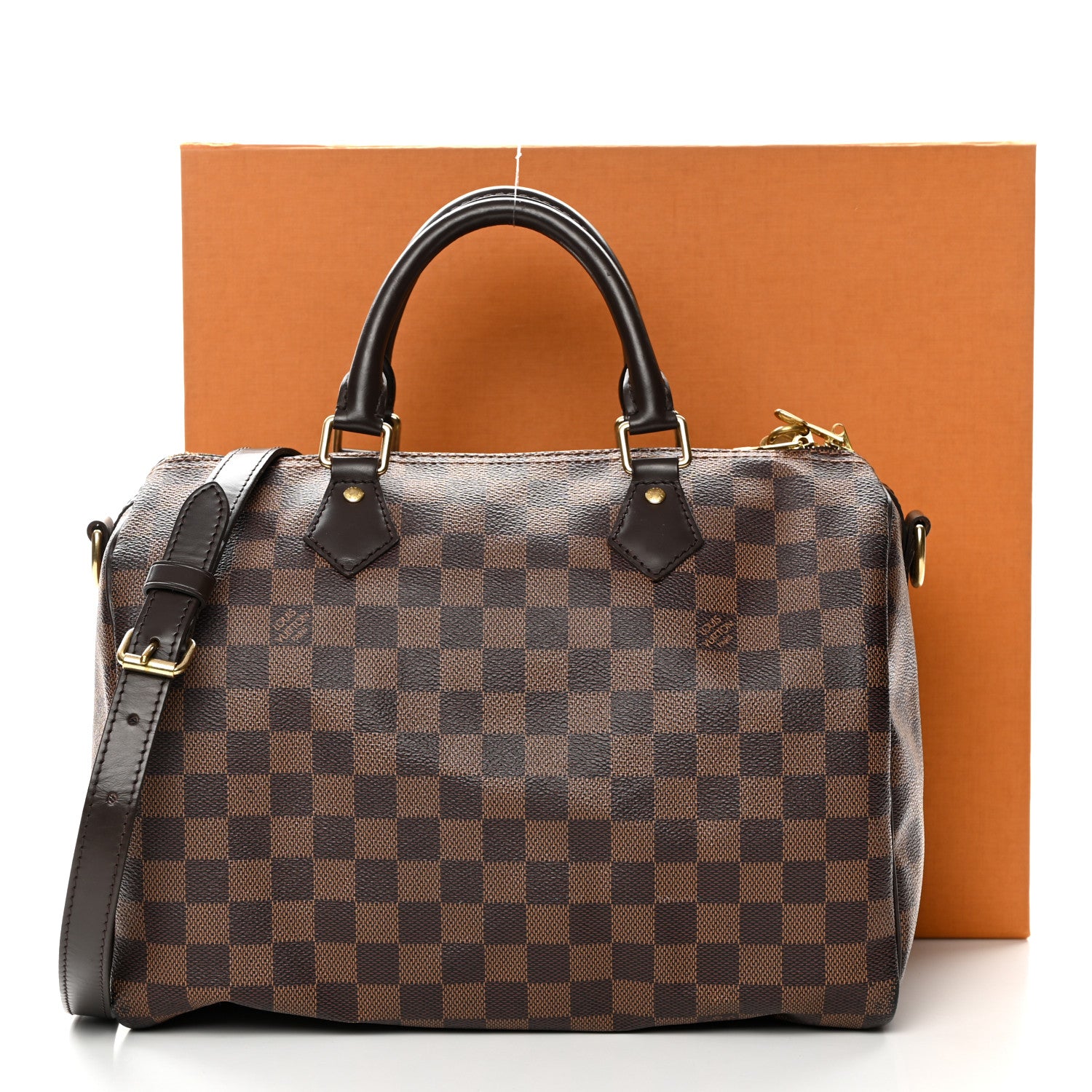 Louis Vuitton Damier Ebene Speedy Bandouliere 30 13 of 13