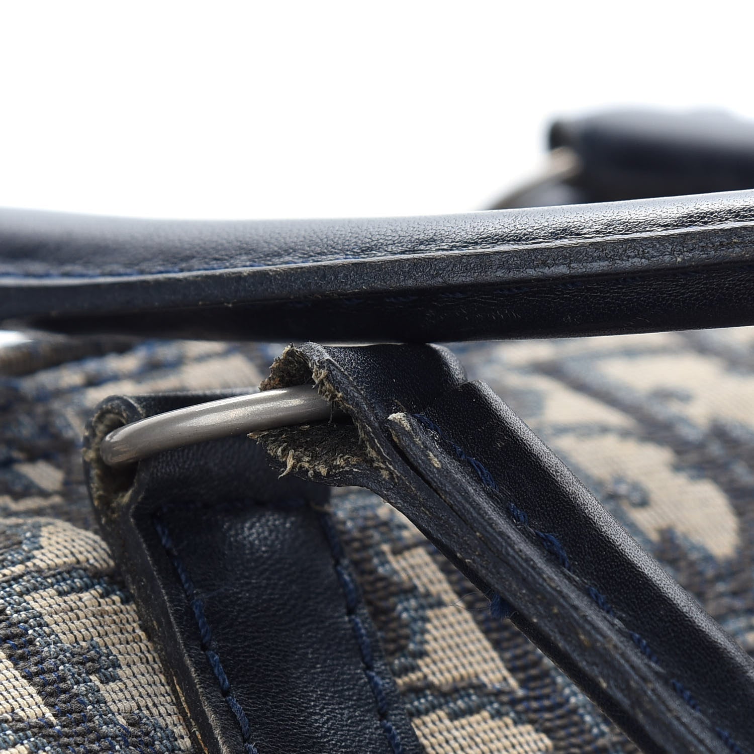 Christian Dior Monogram Boston Navy Blue 14 of 15