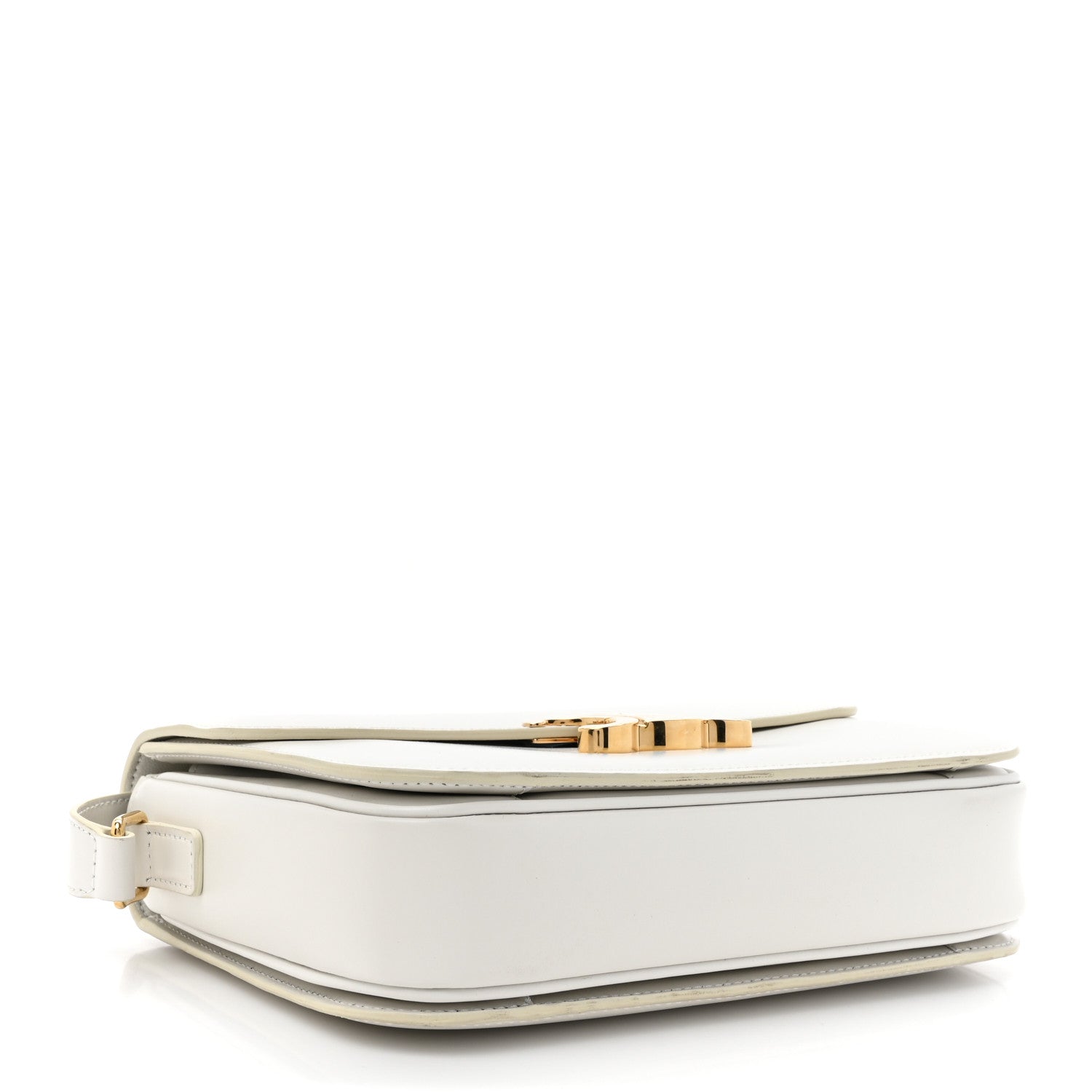 Celine Shiny Calfskin Medium Triomphe White 4 of 18