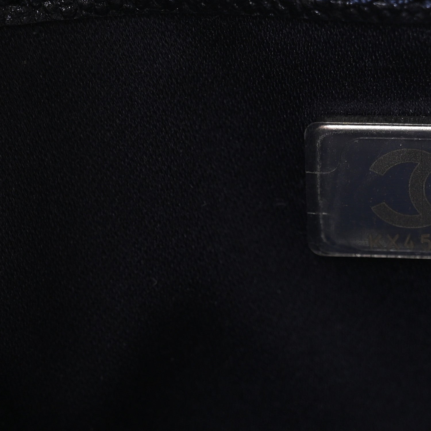 Chanel Metallic Caviar Quilted Mini Chanel 25 Handbag Dark Blue 7 of 11