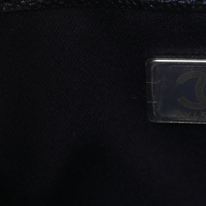 Chanel Metallic Caviar Quilted Mini Chanel 25 Handbag Dark Blue 7 of 11