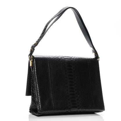 Celine Python Blade Flap Black 3 of 8