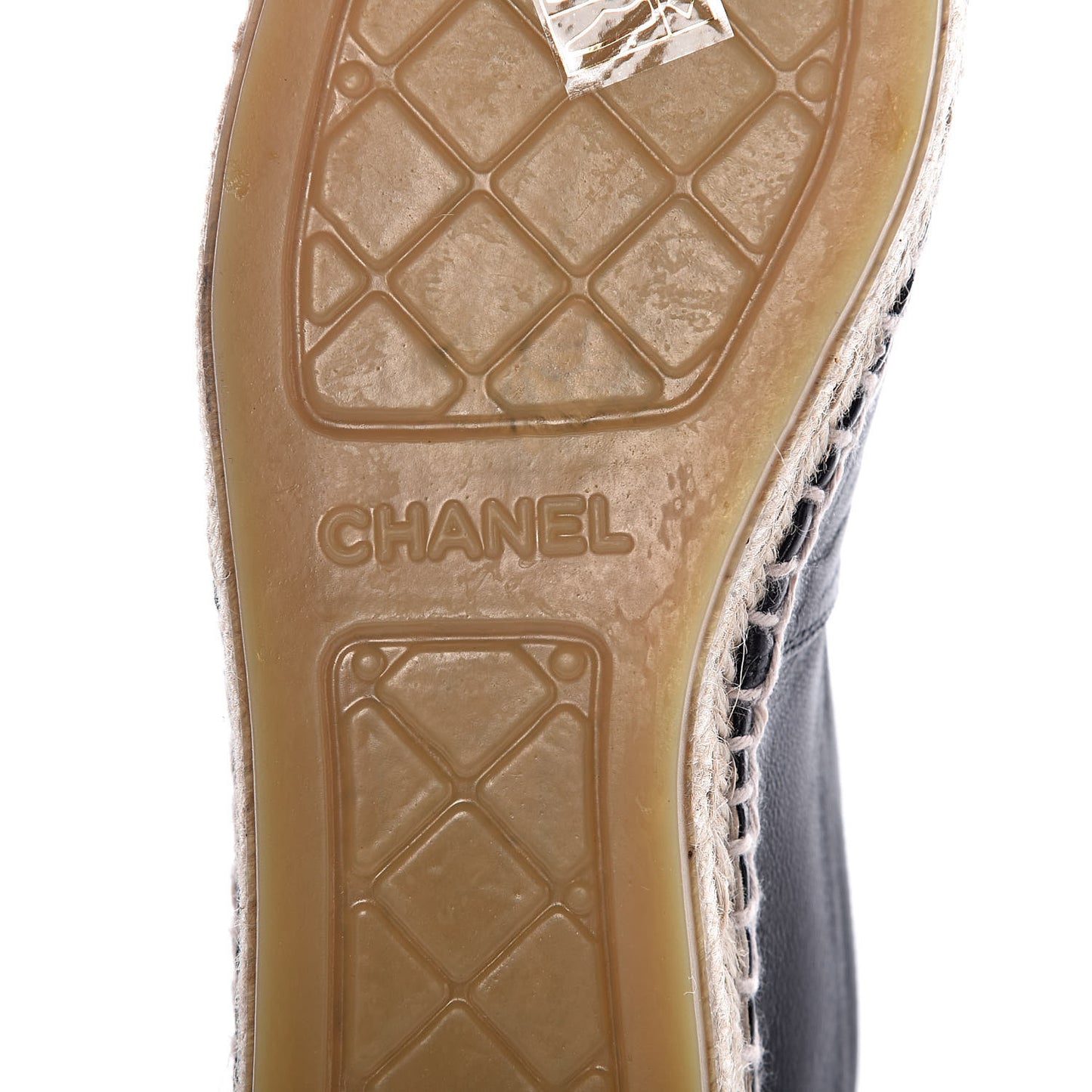 Lambskin CC Espadrilles 37 Black