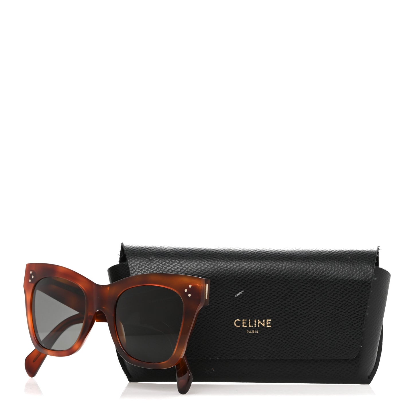 Acetate Polarized Cat Eye Sunglasses CL4004IN Havana