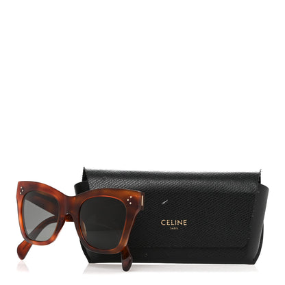 Celine Acetate Polarized Cat Eye Sunglasses CL4004IN Havana 7 of 7
