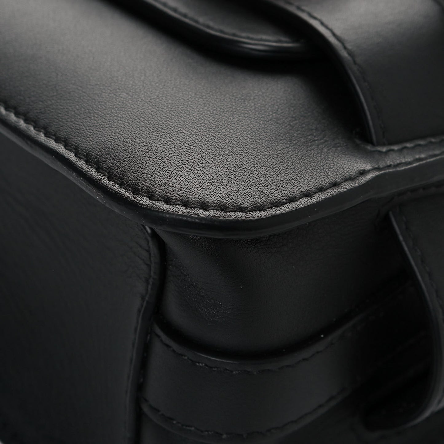 Smooth Calfskin Mini PS11 Classic Shoulder Bag Black