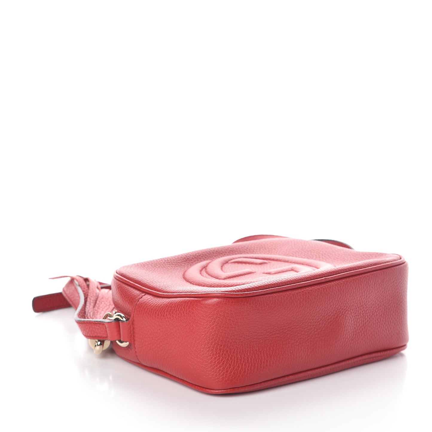 Pebbled Calfskin Small Soho Disco Bag Tabasco Red