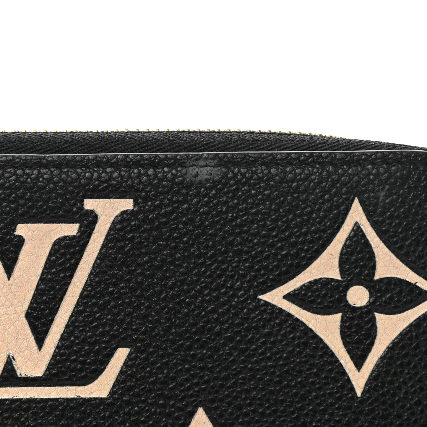 Empreinte Monogram Giant Zippy Wallet Black Beige