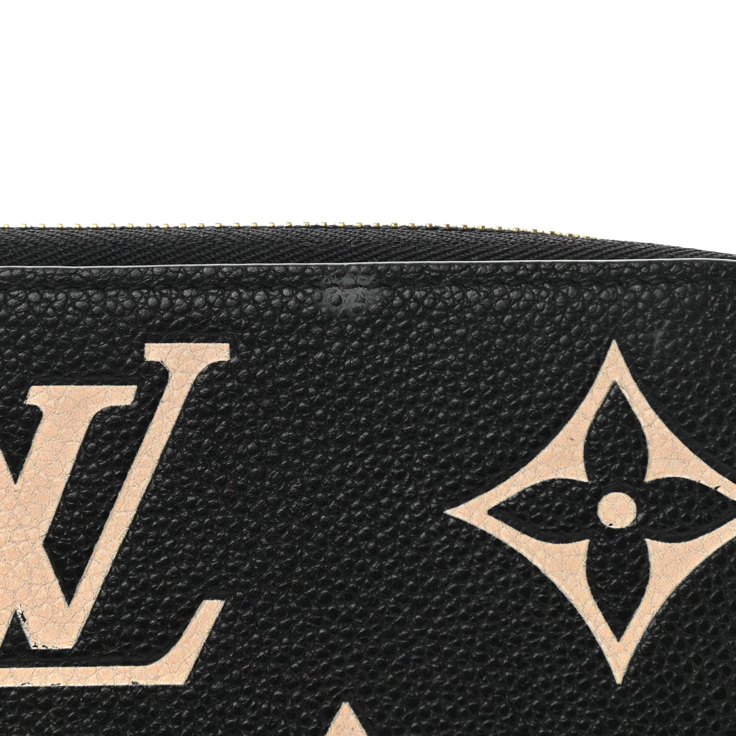 Louis Vuitton Empreinte Monogram Giant Zippy Wallet Black Beige 7 of 7