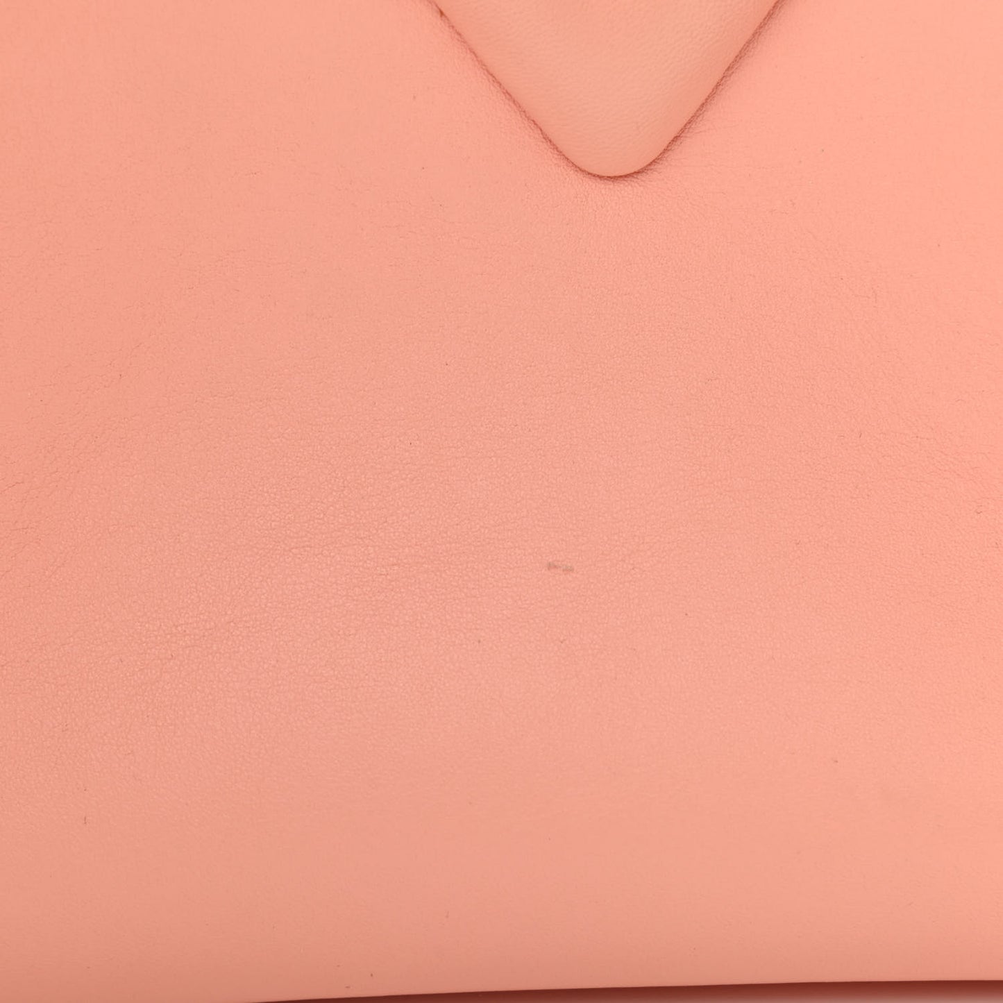 Calfskin Small The Point Triangle Bag Peachy