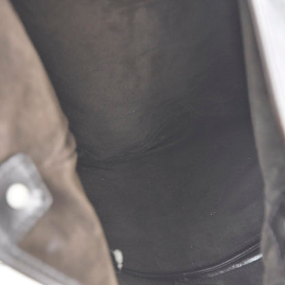 Saint Laurent Leather Mombasa Horn Bag Dark Brown 9 of 9