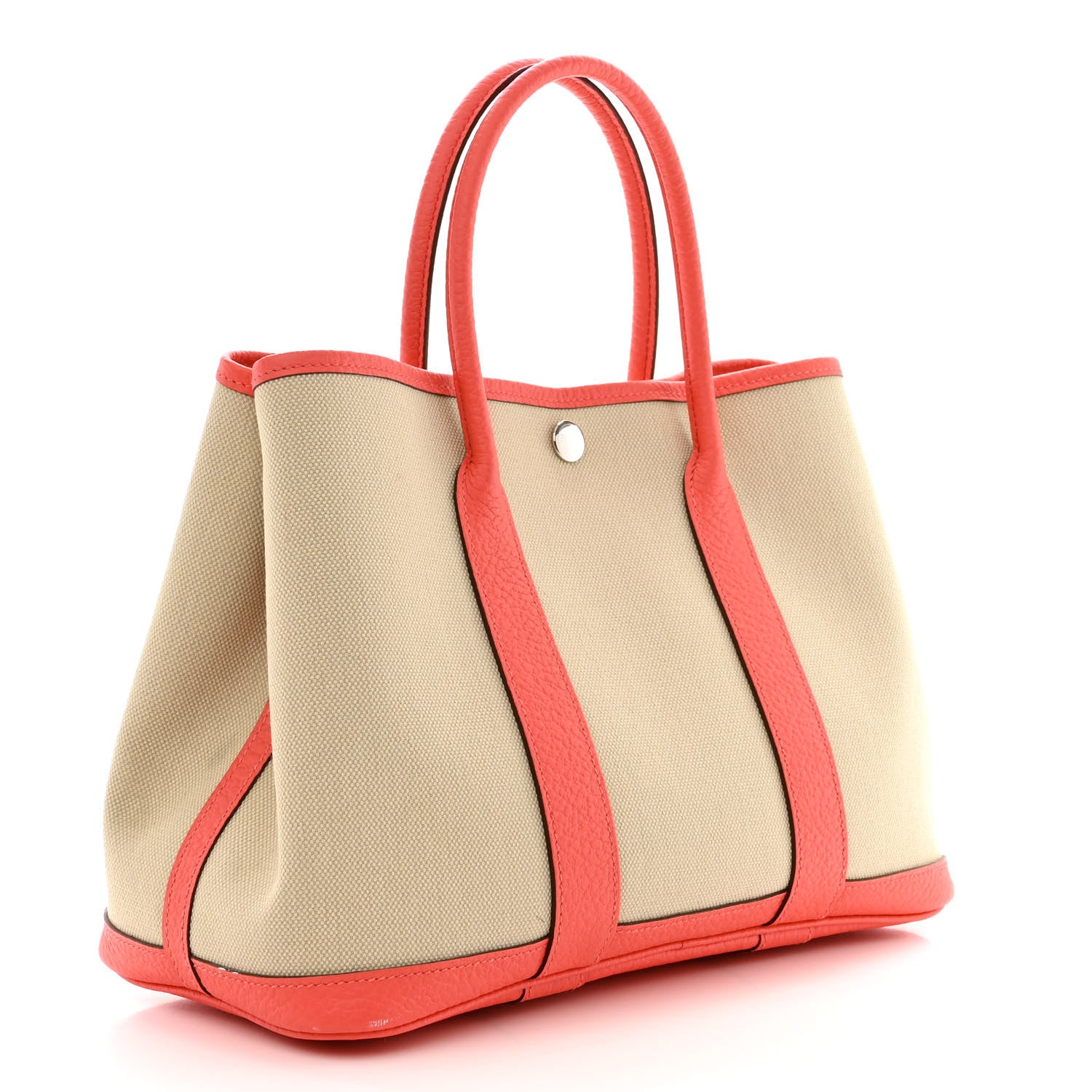 Hermes Toile Militaire Vache Country Garden Party 30 TPM Tote Beton Rose Texas 3 of 12
