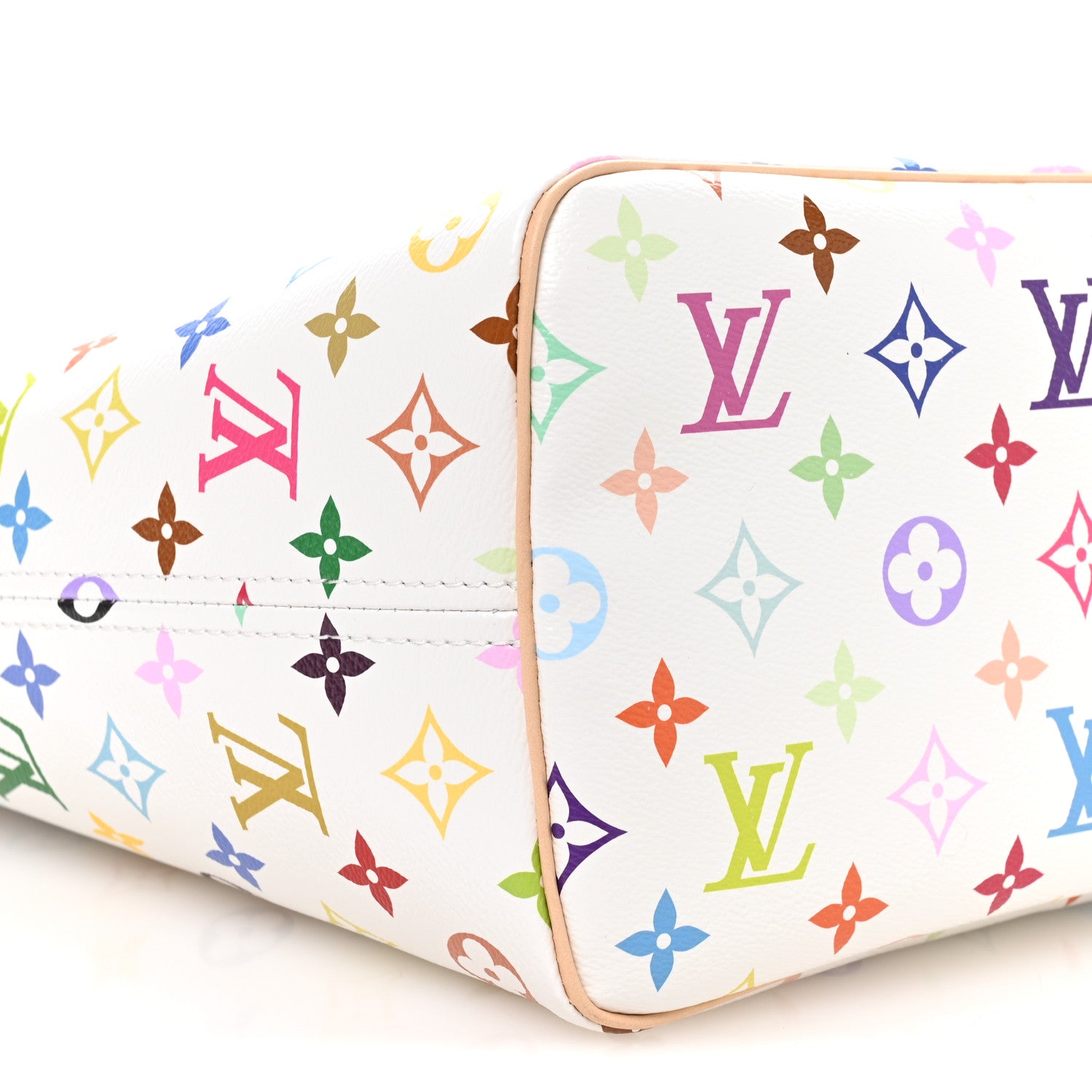 Louis Vuitton LV X TM Monogram Multicolor Neverfull MM White 8 of 10