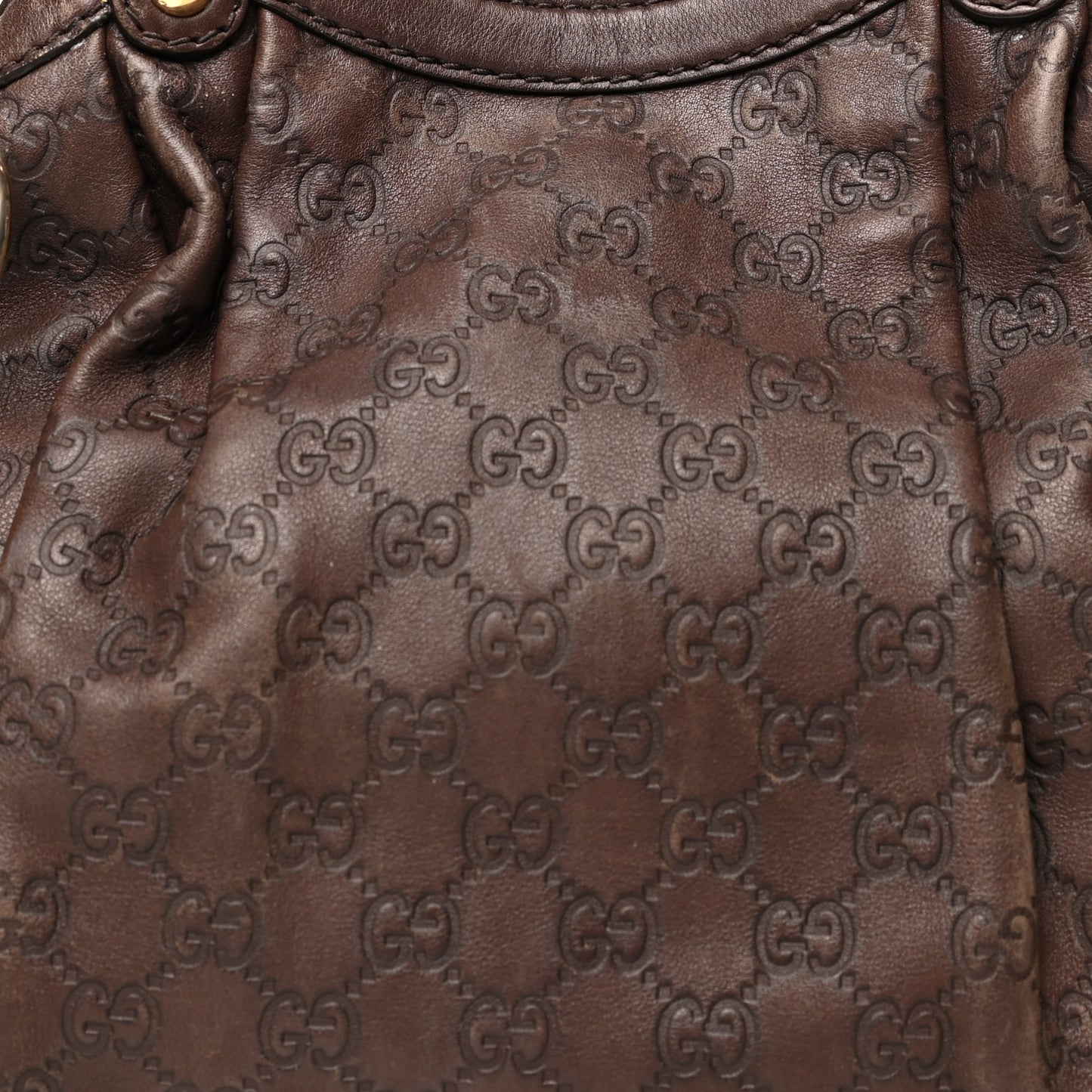 Guccissima Medium Sukey Tote Brown