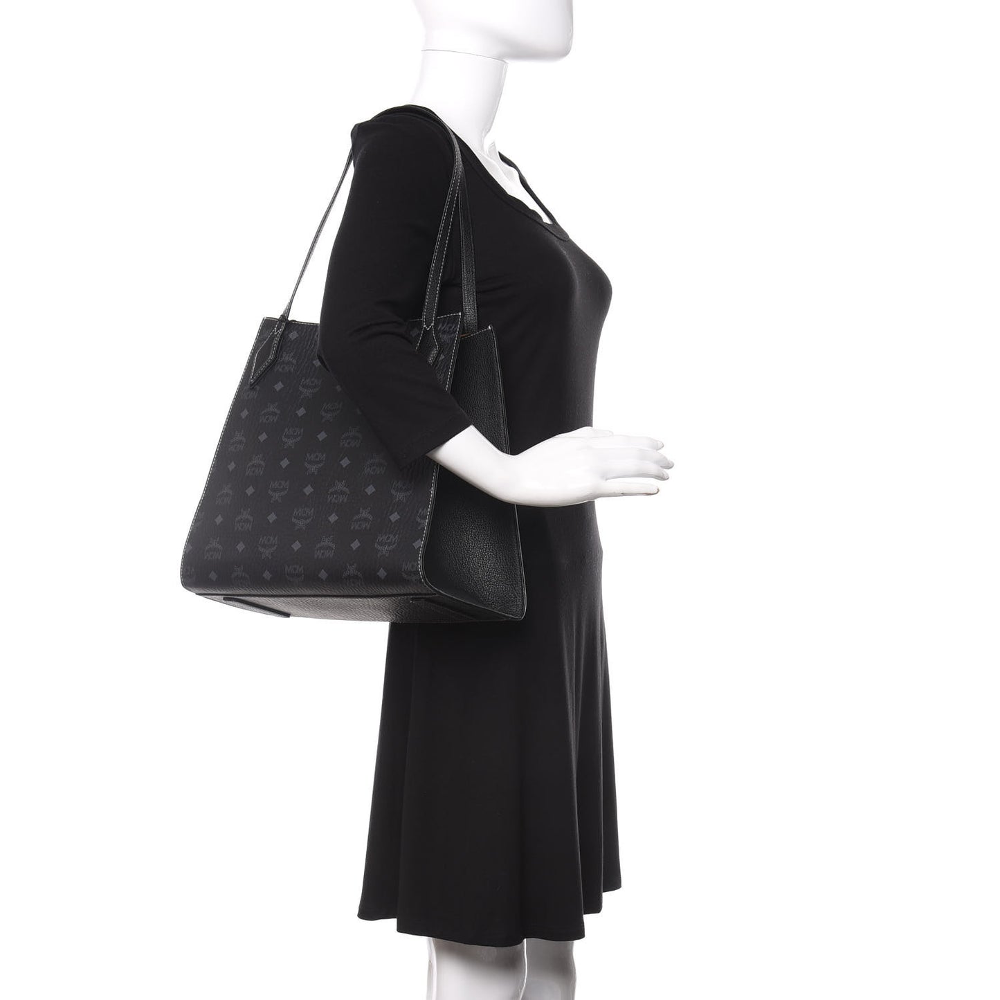 Visetos Medium Yris Shopper Tote Black
