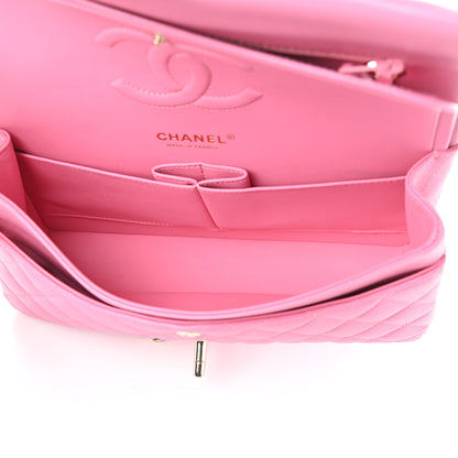 Chanel Caviar Quilted Medium Double Flap Pink 5 of 10
