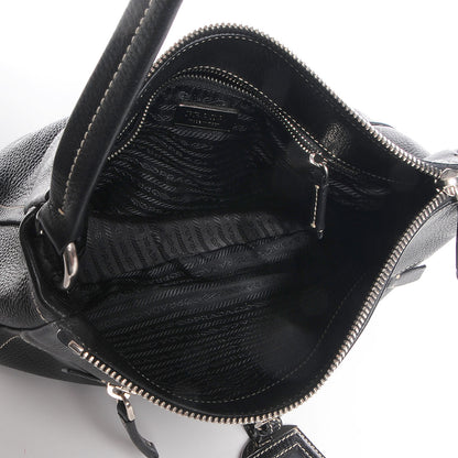 Prada Vitello Daino Shoulder Bag Nero Black 5 of 9