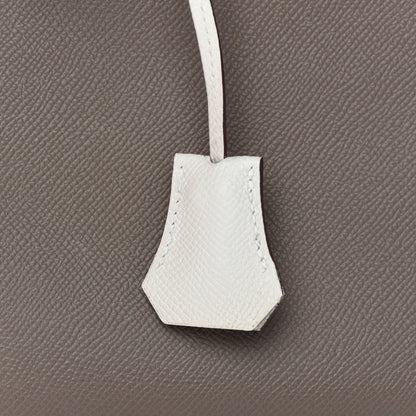 Hermes Epsom Horseshoe Birkin 25 Etoupe Craie 30 of 35