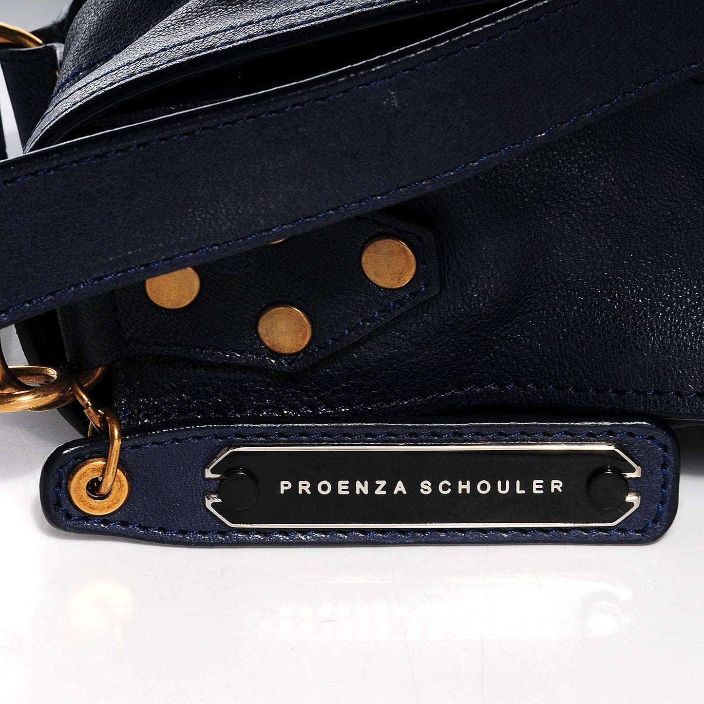 Lambskin Large PS1 Satchel Midnight