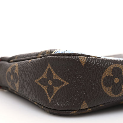 Louis Vuitton Monogram 2021 Christmas Animation London Mini Pochette Accessories Red 9 of 11
