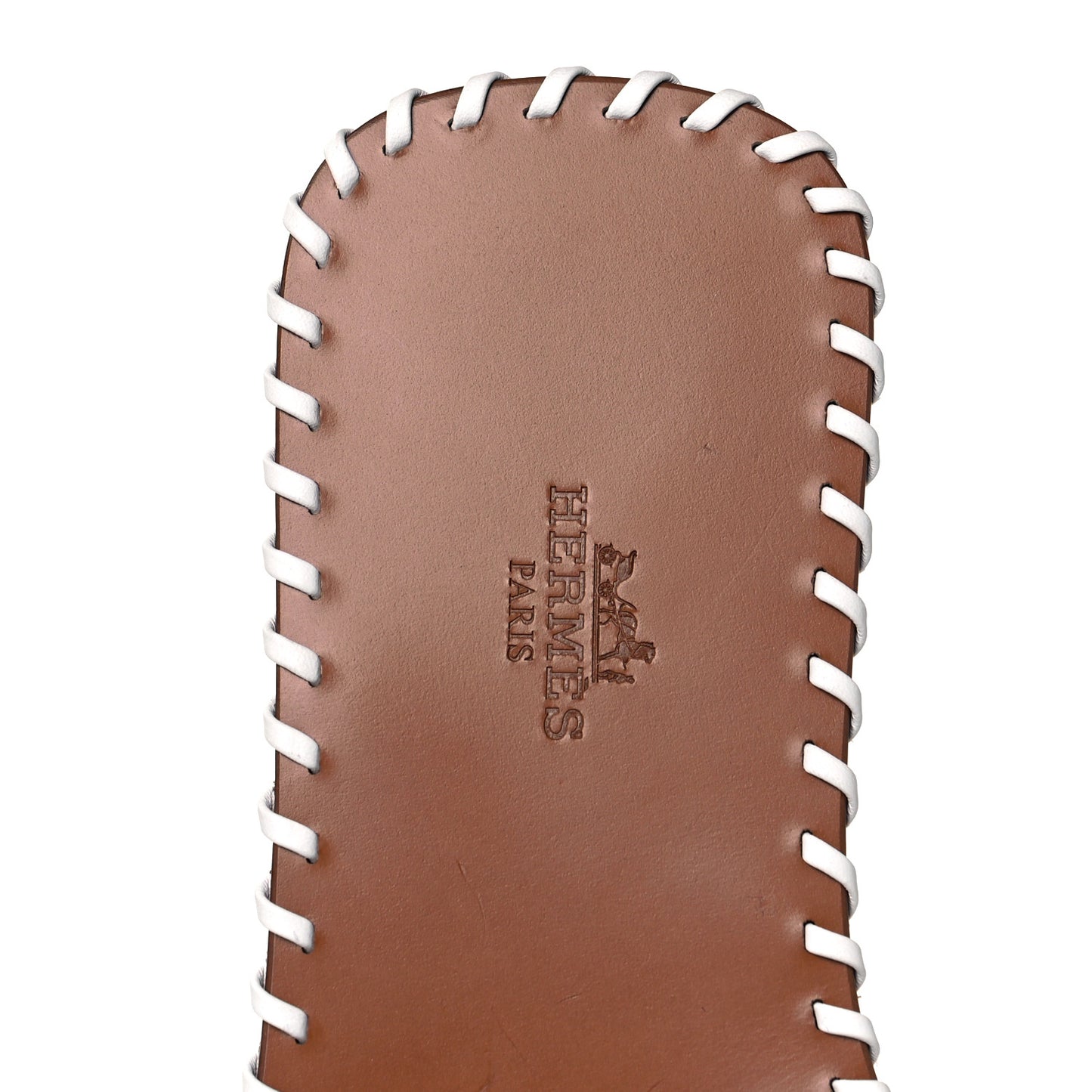 Calfskin Braided Oran Sandals 37 White