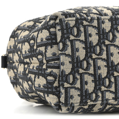 Christian Dior Oblique Medium Diortravel Nomad Pouch Blue 9 of 10
