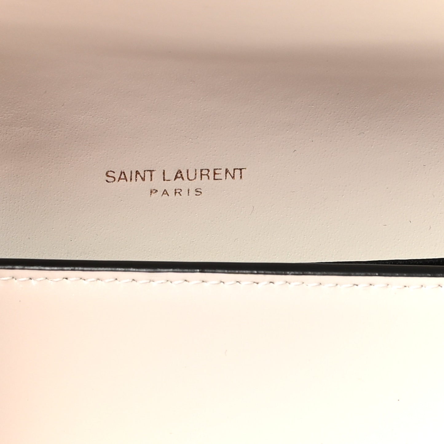 Smooth Shiny Calfskin Uptown Chain Wallet Black Crema Soft