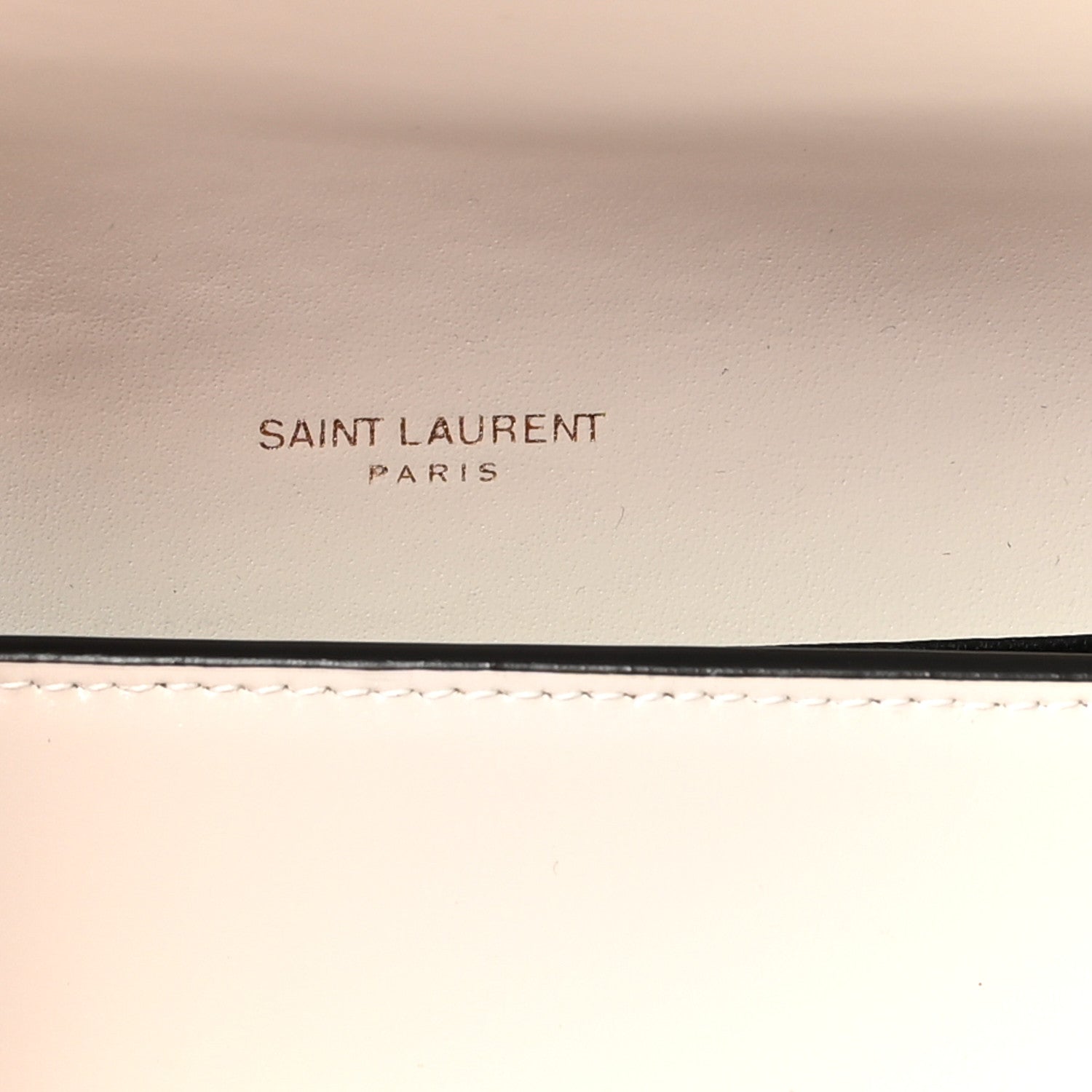 Saint Laurent Smooth Shiny Calfskin Uptown Chain Wallet Black Crema Soft 6 of 9