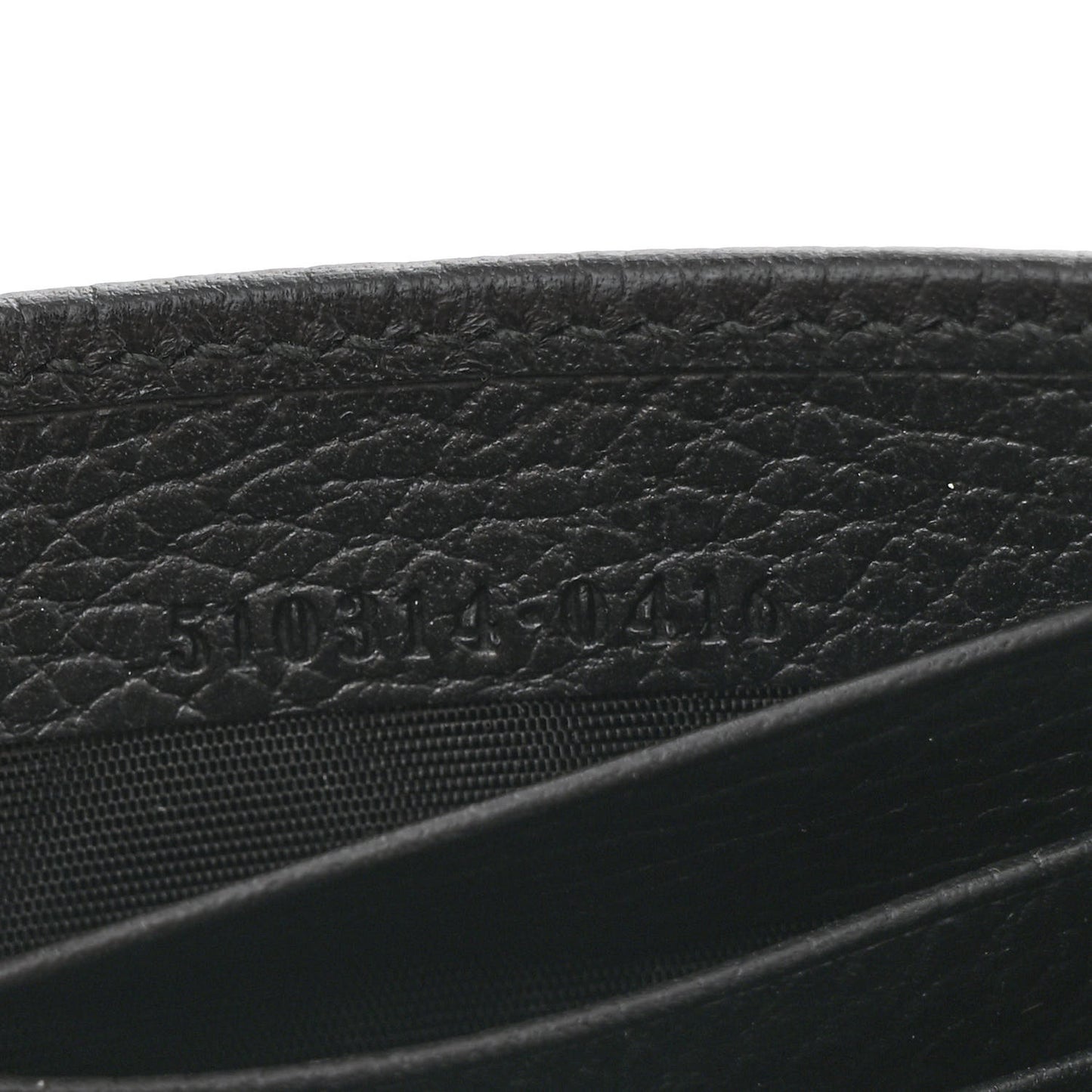 Dollar Calfskin Interlocking G Chain Wallet Black