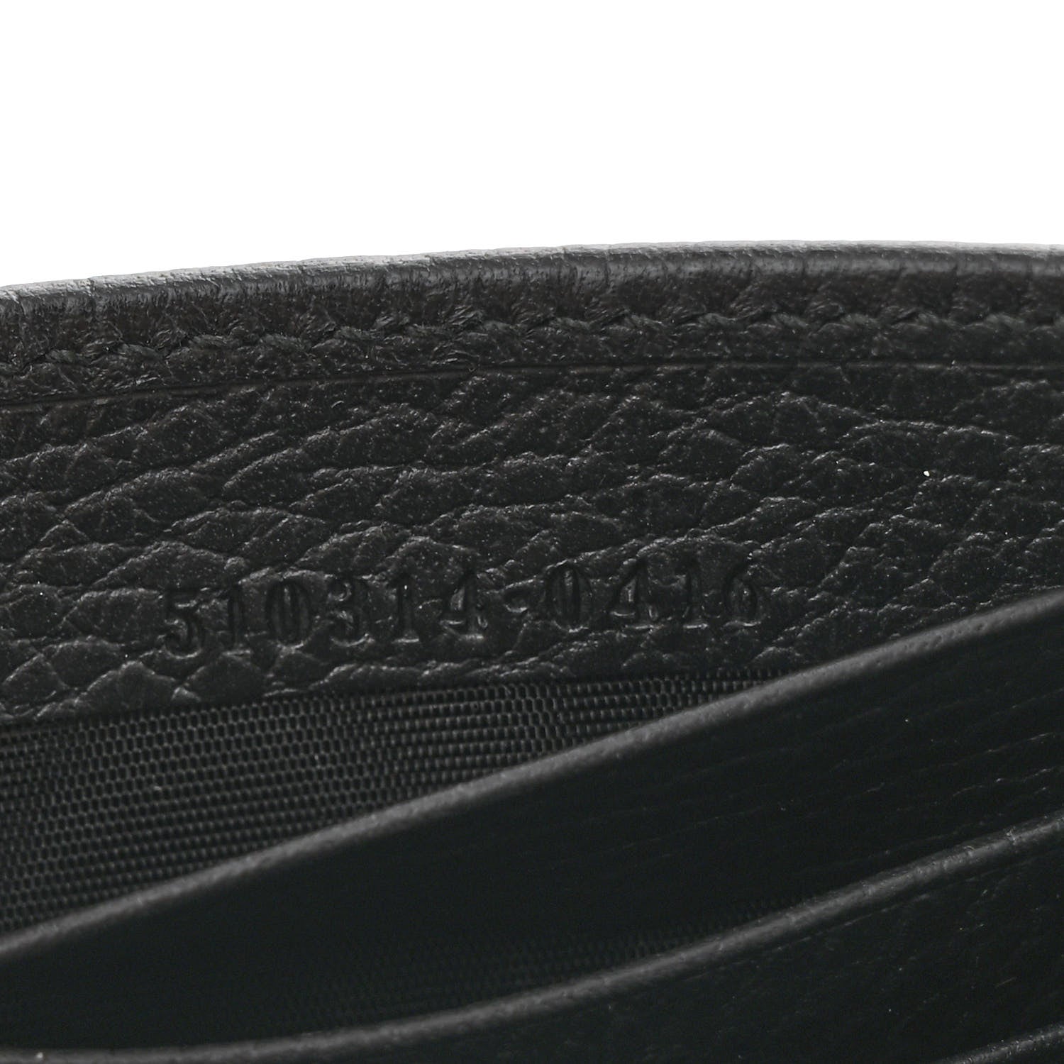 Gucci Dollar Calfskin Interlocking G Chain Wallet Black 7 of 13