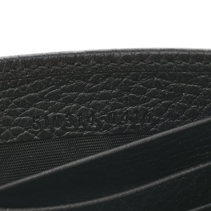 Gucci Dollar Calfskin Interlocking G Chain Wallet Black 7 of 13