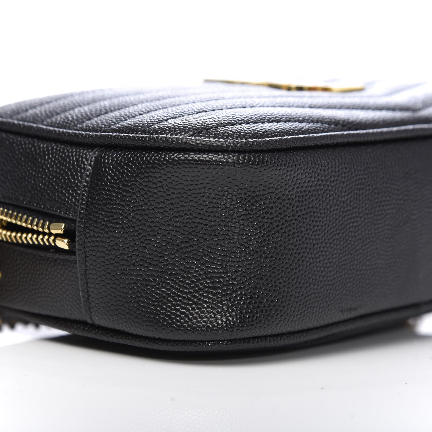 Saint Laurent Grain De Poudre Matelasse Monogram Mini Lou Camera Bag Black 7 of 9