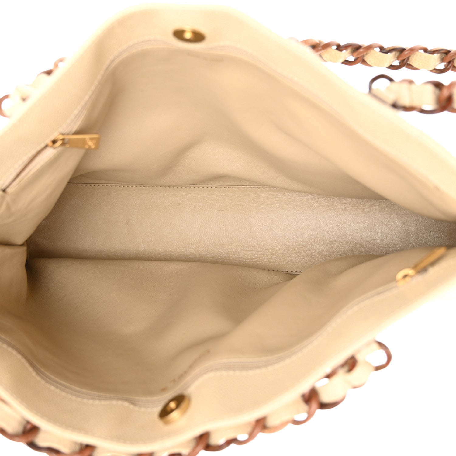 Chanel Caviar Quilted Bekko Shopper Tote Beige 5 of 17