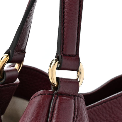 Gucci Pebbled Calfskin Medium Soho Shoulder Bag Bordeaux 14 of 16