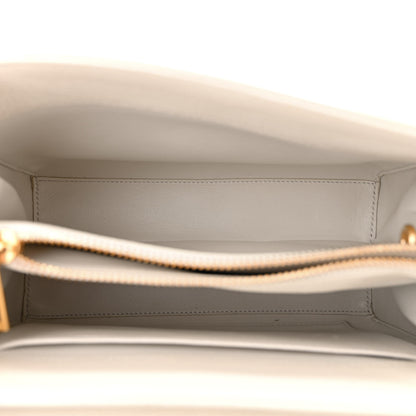 Celine Grained Calfskin Small 16 Top Handle Bag White 5 of 14