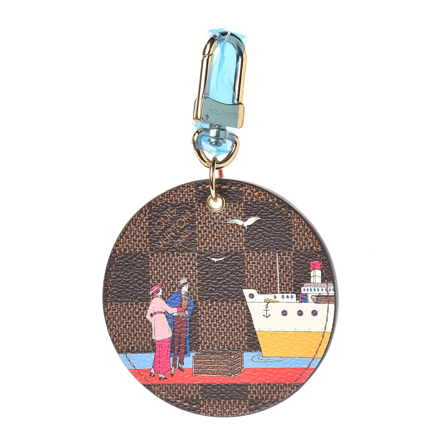 Damier Ebene 2016 Christmas Animation Bag Charm Key Ring