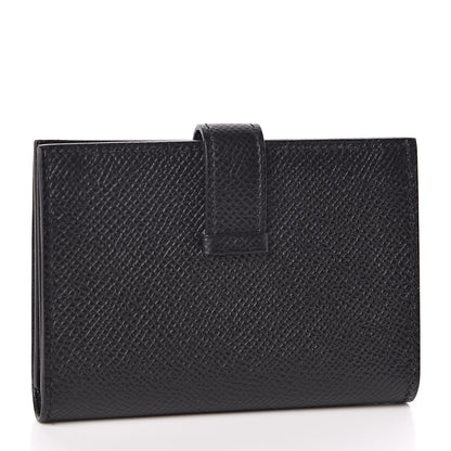 Hermes Epsom Bearn Card Holder Black 3 of 7