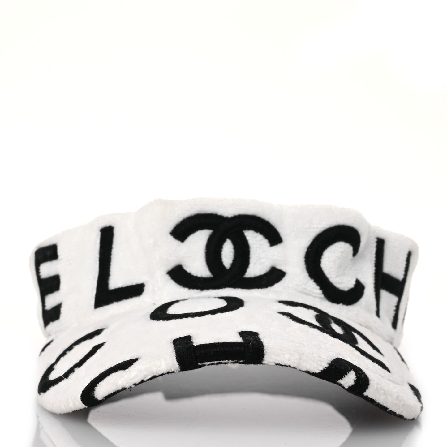 Terry Cotton Logo CC Visor Ecru White