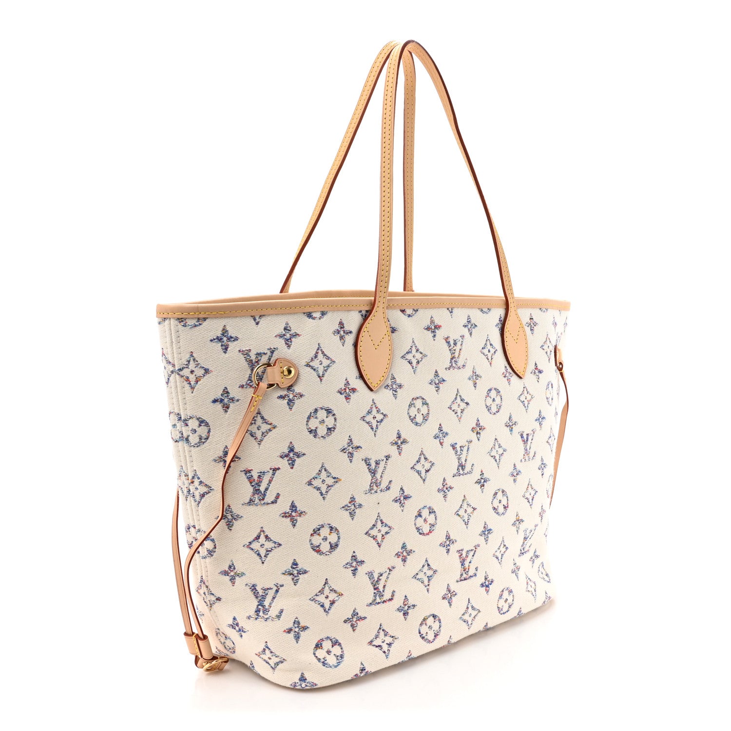 Louis Vuitton Monogram Jacquard Neverfull MM Multicolor Beige 4 of 11
