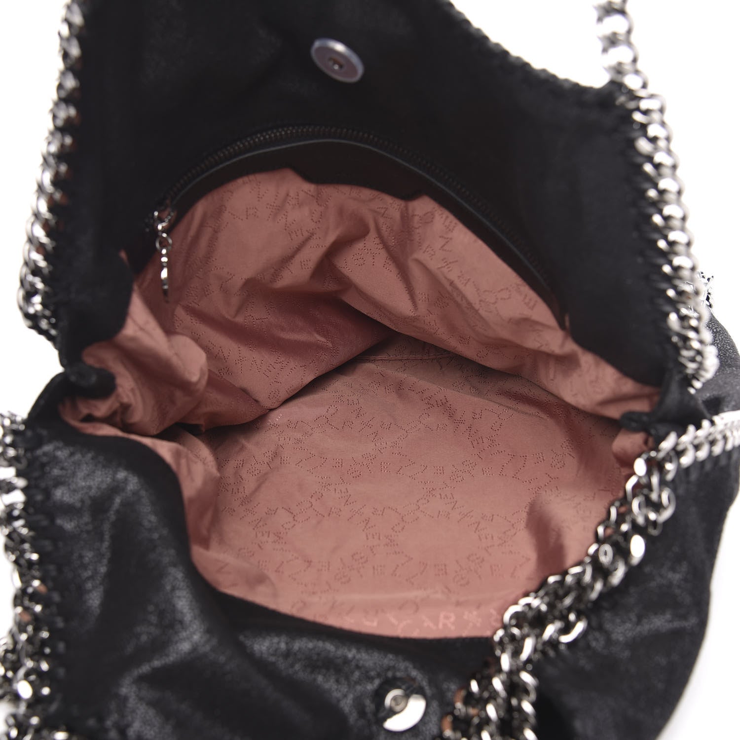 Stella McCartney Shaggy Deer Falabella Fold Over Tote Black 5 of 9