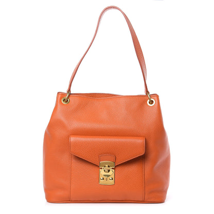 Miu Miu Vitello Phenix Shoulder Bag Papaya 1 of 10