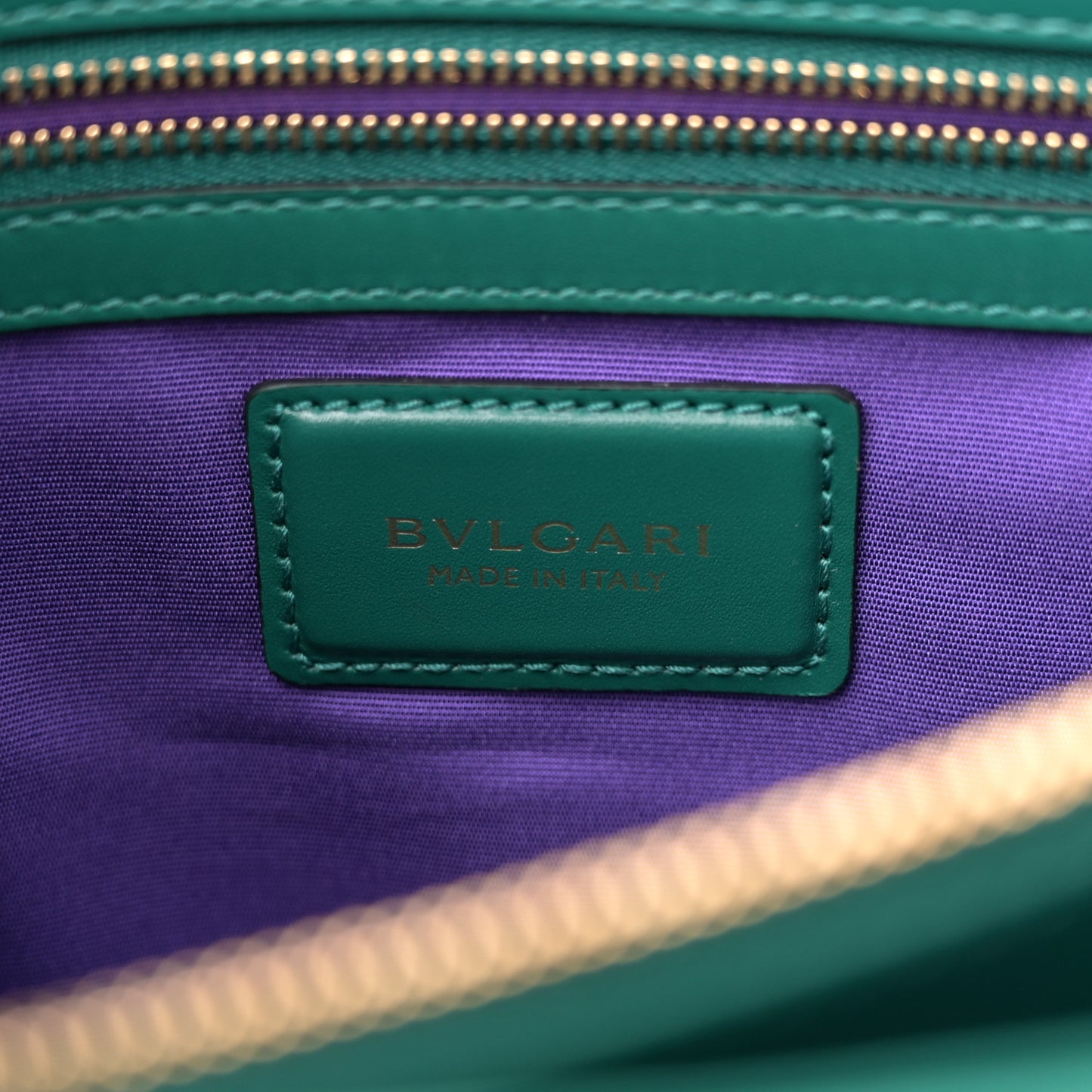 Calfskin Serpenti Forever Snake Strap Crossbody Bag Emerald Green