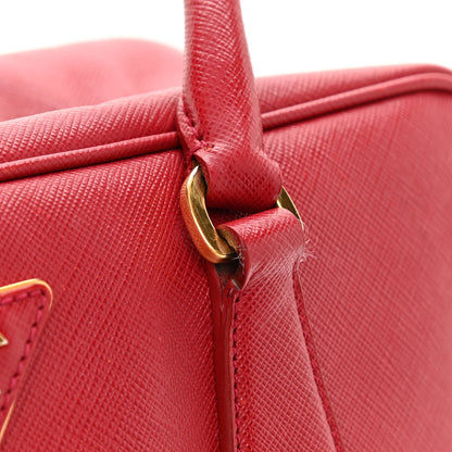 Prada Saffiano Lux Bowler Fuoco 17 of 17