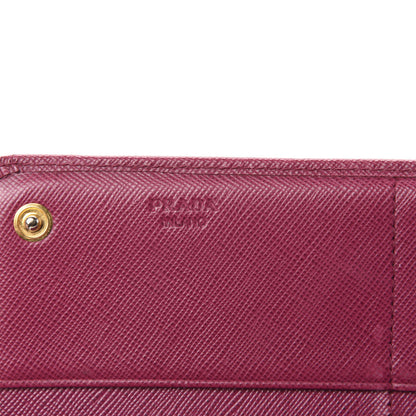 Prada Saffiano Metal Continental Flap Wallet Ametista 6 of 8