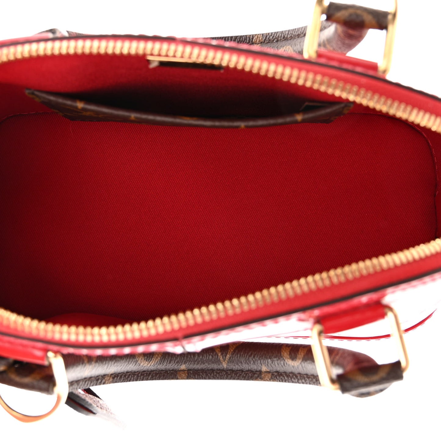 Patent Monogram Alma BB Scarlet