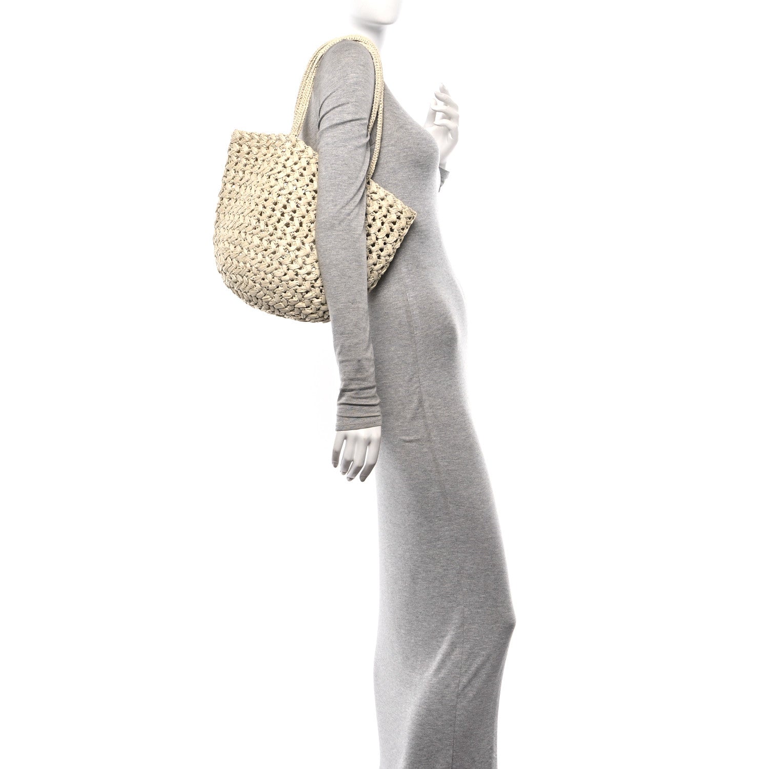 The Row Raffia Estelle Tote Bag Wheat 2 of 9